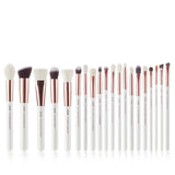 Pearl White/Rose Gold Makeup brushes set