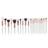 Pearl White/Rose Gold Makeup brushes set