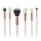 Pearl White/Rose Gold Makeup brushes set