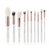 Pearl White/Rose Gold Makeup brushes set