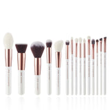 Pearl White/Rose Gold Makeup brushes set